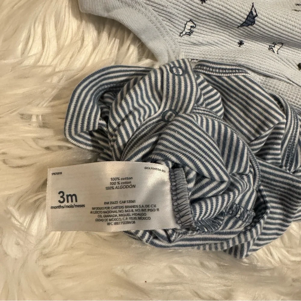 Carter’s Baby Boy 3M Polar Bear 3-Piece Outfit Set‎ Bodysuits & Pants Blue